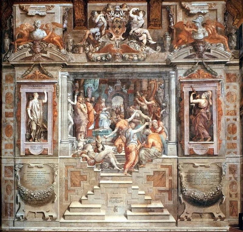 Omaggio delle Nazioni a Paolo III - Palazzo della cancelleria, Sala dei 100 giorni, Roma